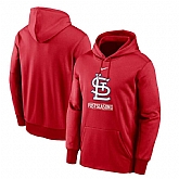 Men's St. Louis Cardinals Nike Red 2020 Postseason Collection Pullover Hoodie,baseball caps,new era cap wholesale,wholesale hats